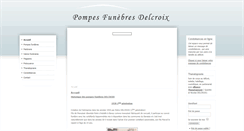 Desktop Screenshot of pompes-funebres-delcroix.com