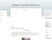 Tablet Screenshot of pompes-funebres-delcroix.com